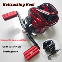 ROLLFISH High Speed Baitcasting Fishing Reel 7.2:1 Gear Ratio 18+1 Bearings 286g Lightweight Salt/Freshwater Bass Baitcaster