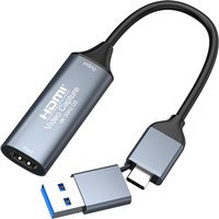 4K HDMI to USB 3.0/2.0 Type C Video Capture Card 1080P MS2130 Type Grabber Record for Game Recording Live Streaming for PS4 Xbox