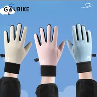 GTUBIKE Kids Cycling Gloves Sports Winter Thermal Boys Girls Children Windproof Anti-Slip Touchscreen Gloves Age 3-15 Years