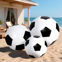 1 PC Multi sized Inflatable Soccer Ball Creative Beach Ball Suitable as a Beach, Sand, Grassland Outdoor Party Game Prop