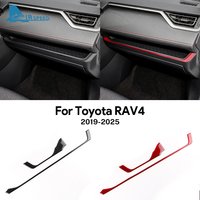 Real Soft Carbon Fiber Sticker For Toyota RAV4 XA50 2019 2020 2021 2022 2023 2024 2025 LHD RHD Car Dashboard Decor Strip Trim