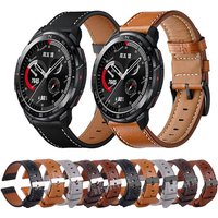 For Honor Watch GS Pro Smartwatch Bracelet 22mm Leather Replacement Strap For Honor Magic 1 2 46mm/GS 3 Sport Band Men Belt