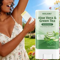 Aloe Vera & Green Tea Deodorant Stick 72 hour long-lasting deodorizing, Fresh Scent All Day for Hands, Feet, Face and Underar