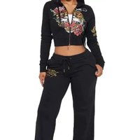 Comfortable Casual Fashion Streetwear Zipper Hooded Printed Women's Sweatshirt Winter Collection Online And In-Store Availabi...
