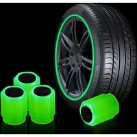 1/4/8Pcs Luminous Valve Caps Night Glowing Car Motorcycle Bicycle Wheel Styling Tyre Hub Universal Cap Decor