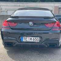 For BMW 6 Series F06 Gran Coupe 2012-2018 M4 Style ABS Material Carbon Fiber Exterior Rear Spoiler Trunk Boot Wing Spoiler
