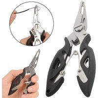 Fishing Pliers Tool Curved Mouth Road Sub Pliers Cutting Lines Uncoupling Fish Hooks Opening Coils Multifunction Fishing Tackles
