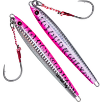 Goture 1Pcs 3D Eyes Metal Jig Lure 60g 80g 100g 150g Bionic Bait Saltwater Shore Casting Fishing Lure for Tuna and Grouper Bait