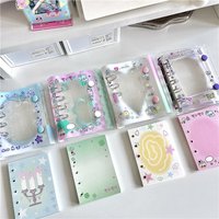 M5 5Hoes Cute Colored Loose Leaf 5-Hole Candy Colored Binder Cover Journal Sketchbook Accessories Diary Office Supplies
