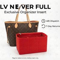 Felt Purse Organizer Insert For LV Neverfull MM GM PM Bag Shaper Liner Bag In Bag Organizer With Zipper Pockets Premium Storage