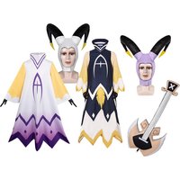 Fantasia Adam Cosplay Robe Guitar Props Costume Cartoon Boss Roleplay Hat Gloves Headgear Outfits Halloween Carnival Party Sui