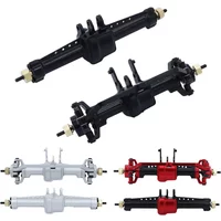 Aluminum Alloy Front Rear Axle Set For 1/18 RC Crawler Car TRX4M Replacement Upgrade Parts