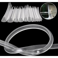 2 Meters U-channel Rubber Edging Sealing Strip Shower Door Glass Sealing Tape Edge Guard Weatherstrip Multiple Size