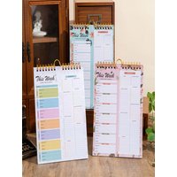 Breakfast Lunch Dinner Weekly Meal Planner With Shopping List 52 Sheets Meal Planner Hanging Food Menu For Health Life-style