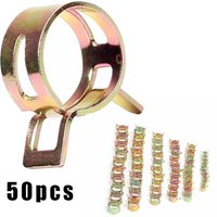 50 Stück Verschluss, 5 mm, 6 mm, 7 mm, 8 mm, 9 mm, Federklemme, Kraftstoff-Wasserleitung, Schlauchrohr, Luftschlauchklemmen, Kraftstoff-Wasser-Schlauchklemmen, Verschluss