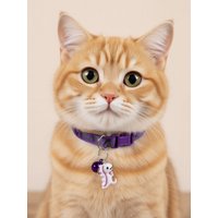 1pc Adjustable Leopard Print Camouflage Pet Collar with Jingle Bell & Cute Dinosaur Pendant - Soft Padded Comfortable Design