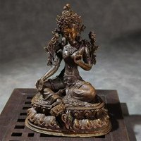 Imitation Bronze Tara Nepali Tantric Buddha Statue Home Miniature Buddha Statue Home Office Feng Shui Decoration Crafts