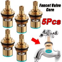 Copper Faucet Repair Spool Valve Brass Hot And Cold Ceramic Spool Faucet Valves Replacement Sink Faucet Valve Stem with Threaded