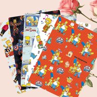 Cartoon THE SIMPSONS Polyester/100Cotton/satin 140x50CM Cartoon printed fabric Patchwork Tissue Kid Sewing Doll Curtain15570