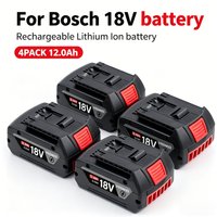 18V 12.0Ah Rechargeable Lithium Ion Battery For Bosch 18V Battery BAT612 BAT614 BAT615 Replacement Power Tool Battery