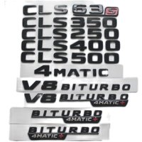 Gloss Black For Mercedes Benz C218 X218 W218 CLS63 CLS53 AMG CLS350 CLS220 CLS400 CLS500 4MATIC Trunk Rear Star Emblems Badges
