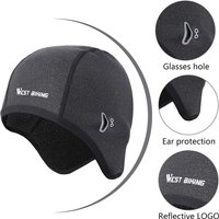 AliExpress Cycling Warm Hat Windproof Velvet With Glasses Ponytail Hole Autumn Winter Outdoors Reflection Cycling Equipment West Biking