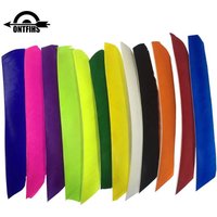 50Pcs ONTFIHS Multicolor Full Length Archery Fletchings Feathers Real Arrow Feather Fletching for Archery Bow Accessories