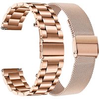 Quick Release Milanese/Soild Stainless Steel Watch Strap for 14 16 18 20 22 24mm Universal Watchband Folding Buckle Replacement