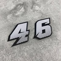 Honeycomb 0-9 Number Waterproof Vinyl Stickers Set For Motorcycle Car Helmet Decal