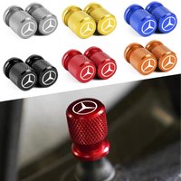 4pcs for Mercedes Benz MB Maybach A B C D M S R Car Wheel Tire Valve Caps Aluminum Airtight Covers Class C200L GLC GLK CLA GLA