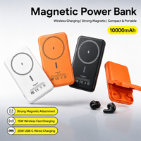 BOMI 10000mAh Magnetic Wireless Power Bank 15W PD Fast Charging Portable External Battery Pack For iPhone&All Qi Standard phone