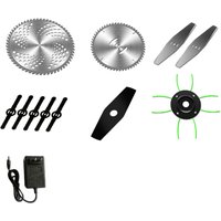 Lithium Battery Lawn Mower Accessories Saw Blade Straw Rope Charger Garden Power Tool Accessories 예초기날 Tete De Débroussailleuse