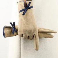 AliExpress NONE Women's Winter Velvet Warm Touch Screen Anti Cold Warm Hand Driving and Cycling Gloves Autumn and Winter German Velvet Gloves