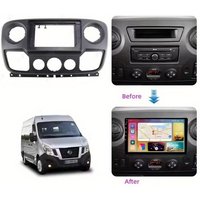 Car Fascia Radio Panel for RENAULT for Master for OPEL for Movano for NISSAN for NV400 2010+ Dash Kit Fascia Trim Kit