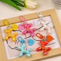 Design Candy colored Balloon Dog Girl Keychain Creative Balloon Dog Phone Chain Handbag Keychain Accessories Pendant Toy