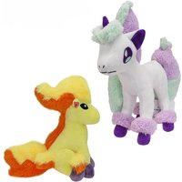 Anime 25cm Sitting Cuties Ponyta(Galarian Form) Soft Stuffed Doll Plush Toys Birthday & Easter Stuffer Gift for Kids