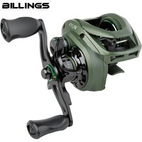 BILLINGS Baitcasting Reel Ultralight Baitcaster Fishing Reel 7.2:1 Gear Ratio Max Drag 8KG With Metal Spool Casting Reel