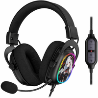 Redragon H510 AK RGB Wired Gaming Headset - 7.1 Surround Sound - 53MM Audio Drivers in Memory Foam Ear Pads Headphone