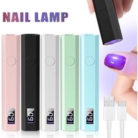 Timing Display Nail Lamp Portable Handheld Mini Family Quick Dry Flashlight Pen Chargeable Nail Dryer Machine Uv Led Nail Lamp