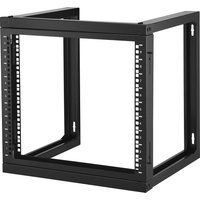 VEVOR 9U-Rack zur Wandmontage, 150 lbs/68,04 kg maximale Tragkraft, Server-Netzwerk-Rack mit offenem Rahmen und Käfigmutternschrauben, Karbonstahl 20,9 x 17,7 x 20,5 Zoll für 19 Zoll/482,6 mm AV- und