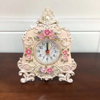 European-Style Desk Resin Small Alarm Clock, Desktop Ornaments, Handicraft Clock