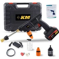 JH Portable High Pressure Electric Car Washer Gun Rechargeable Battery Powered Car Washer Machine