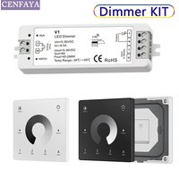 LED Dimmer 1 CH 12V 24V 4 Zone Single Color LED Strip Indoor Lingting KIT 2.4G RF Wireless Remote Control Touch Switch Dimer