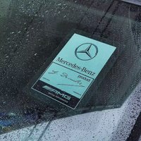 Static Car Head Glass sticker Decorative Emblem Decals For Mercedes Benz AMG Brabus Maybach Smart W204 GLC CLA GLK W205 W203W206