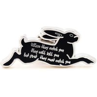 Rabbit Survival Philosophy Brooch 70s Classic Novel Animation Watership Down-Quote Badge Fashion Jewelry Accessorie Decoration