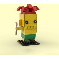 107PCS MOC Creative Model Sideshow Bob Simpsoned Cartoon Building Blocks DIY Assembly Building Blocks Display Gift Birthday Set