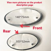 2pcs Car Front Hood Logo Emblem and Rear Trunk Badge Sticker for Impreza BRZ WRX STI Legacy Outback Ascent XV Accessories