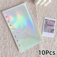 Multiple Pockets Clear Sheets Sleeve DIY Binder Photo Album Refill Pages 4 Hole 4 Ring Card Stamp Die Jewelry Storage