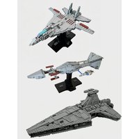 New MOC Star Battle Movie Attack Ship Model Building Blocks DIY Medium Fighter High-Tech Assembly Children's Toy Boy Gift Set