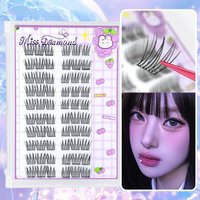 60-Piece Glue-Free Self-Adhesive False Eyelashes, perfect for DIY projects and festive celebrations.